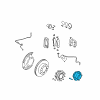 OEM 2014 Ford F-350 Super Duty Front Hub Diagram - DC3Z-1104-B