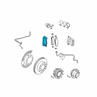 OEM 2016 Ford F-350 Super Duty Caliper Support Diagram - HC3Z-2B292-B