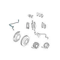 OEM 2016 Ford F-250 Super Duty Front Speed Sensor Diagram - DC3Z-2C204-E