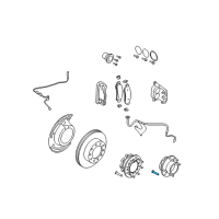 OEM 2014 Ford F-250 Super Duty Hub Assembly Wheel Stud Diagram - -W706504-S436