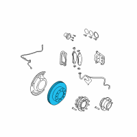 OEM 2012 Ford F-350 Super Duty Rotor Diagram - 7U2Z-1V125-CB