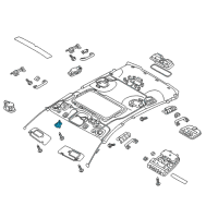 OEM 2016 Hyundai Genesis Retainer-Sunvisor Diagram - 85235-B1000-SG2