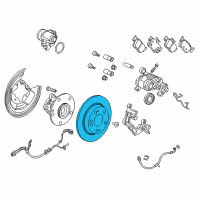 OEM 2020 Honda Civic Disk, Rear Brake (9T) Diagram - 42510-TEG-A00