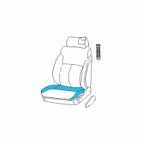 OEM 2004 Dodge Neon Seat Cushion Pad Diagram - XL071DVAA