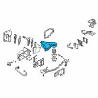 OEM 1995 Pontiac Firebird Case, A/C Evap Lower Diagram - 52484073