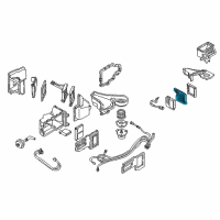 OEM 1997 Chevrolet Camaro Evaporator Asm, A/C Diagram - 52474506