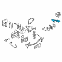 OEM Chevrolet Camaro Case, A/C Evap Upper Diagram - 52458965