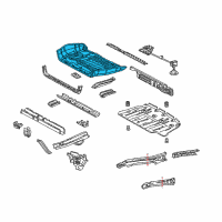 OEM 2004 Toyota Sienna Rear Floor Pan Diagram - 58311-08031