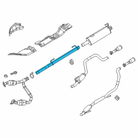 OEM Dodge Exhaust Extension Pipe Diagram - 55398268AH