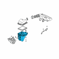 OEM 2005 Chevrolet Equinox Air Cleaner Body Diagram - 22694201