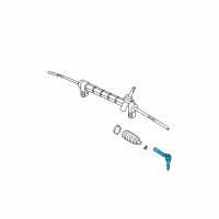 OEM 2008 Chevrolet HHR Rod Kit-Steering Linkage Outer Tie Diagram - 25956921