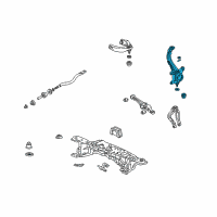 OEM 2002 Honda Accord Knuckle, Right Front Diagram - 51210-S4K-A00