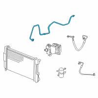 OEM 2010 Dodge Dakota Line-A/C Liquid Diagram - 55056371AH