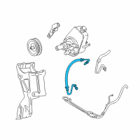 OEM 2003 GMC Safari Hose Asm-Power Brake Booster Outlet Diagram - 26051950