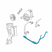 OEM 2001 GMC Safari Pipe Asm-P/S Fluid Cooling Diagram - 26050743