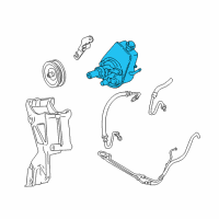 OEM 1991 Chevrolet Corvette Power Steering Pump Diagram - 7849020