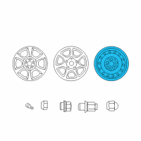 OEM Toyota Solara Spare Wheel Diagram - 42611-06150