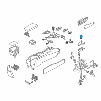 OEM Kia Knob Assembly-Gear Shift Diagram - 467202T300