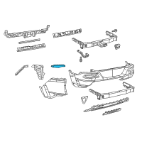 OEM 2014 Jeep Cherokee Reflector-FASCIA Diagram - 68105145AC