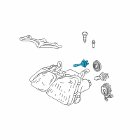 OEM 2002 Lexus LX470 Headlamp Bulb, No.1 Diagram - 90981-13017