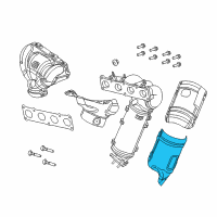 OEM Chrysler 200 Shield-Exhaust Diagram - 68271573AA