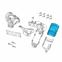 OEM Chrysler 200 Shield-Exhaust Diagram - 68265345AA