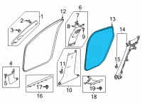 OEM 2022 Honda Civic SEAL, L- RR Diagram - 72855-T20-A11