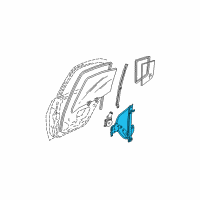 OEM Nissan Maxima Regulator Assy-Door Window, LH Diagram - 82721-7Y000