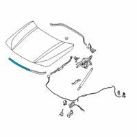 OEM BMW X2 Front Engine Hood Sealing Diagram - 51-76-7-462-094