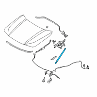 OEM 2020 BMW X2 GAS STRUT, HOOD Diagram - 51-23-7-424-766