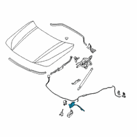 OEM 2016 BMW X1 Hood Lock, Right Diagram - 51-23-7-431-370