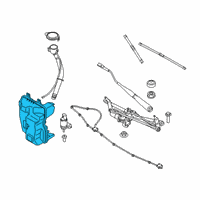 OEM 2020 BMW X2 WASHER FLUID RESERVOIR Diagram - 61-66-9-883-235