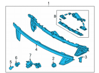 OEM Hyundai Tucson LAMP ASSY-REAR COMBINATION, CTR Diagram - 92403-CW020