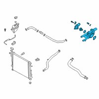 OEM 2015 Hyundai Sonata Control Assembly-Coolant Temperature Diagram - 25600-2GGA5