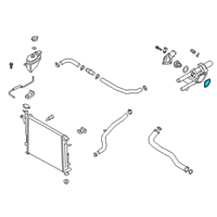 OEM 2019 Hyundai Sonata Gasket-Thermostat Housing Diagram - 25641-2GGA0