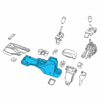 OEM 2014 Jeep Wrangler Base-Floor Console Diagram - 6CY27DX9AA