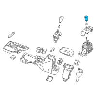 OEM Jeep Wrangler JK Knob-GEARSHIFT Diagram - 68069865AB