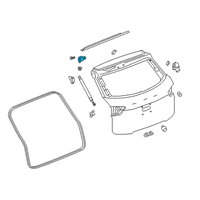 OEM 2019 Chevrolet Blazer Hinge Diagram - 84347804