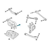 OEM 2021 Toyota GR Supra Lower Control Arm Mount Bolt Diagram - 90118-WA291