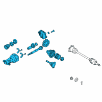 OEM 2015 Infiniti QX70 Final Drive Assembly Diagram - 38301-EG36D