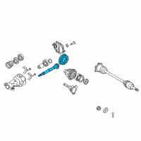 OEM 2009 Infiniti FX50 Gear Set-Final Drive Diagram - 38100-7S480