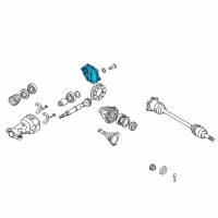 OEM 2010 Infiniti FX50 Cover-Rear, Final Drive Diagram - 38351-1CA0A