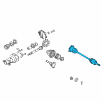 OEM 2010 Infiniti FX35 Shaft Assy-Rear Drive Diagram - 39600-1CC0B