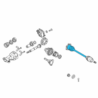 OEM 2015 Infiniti QX70 Repair Kit-Dust Boot, Rear Drive Shaft Diagram - C9GDA-7S028