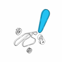 OEM 2006 Ford Escape Water Pump Belt Diagram - 6E5Z-8620-CA