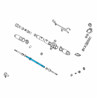 OEM 2002 Toyota Camry Power Steering Rack Sub-Assembly Diagram - 44204-06061