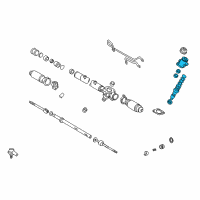 OEM 2001 Toyota Camry Pinion Shaft Kit Diagram - 44210-06091