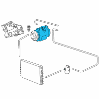 OEM 2000 BMW 750iL Air Conditioning Compressor Diagram - 64-52-6-910-461