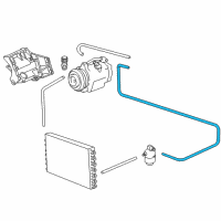 OEM 1997 BMW 750iL Dryer-Evaporator Pressure Hose Assy Diagram - 64-53-8-372-987