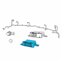 OEM 2018 Chrysler Pacifica Module-Parking Assist Diagram - 68193775AJ